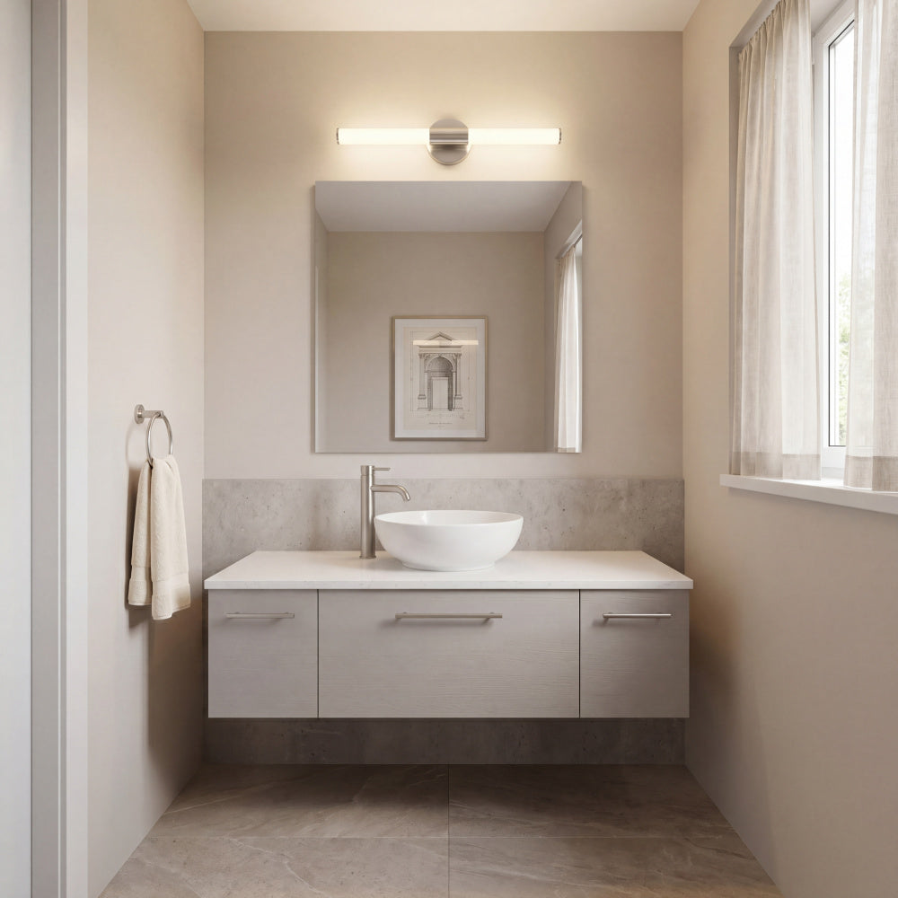 Savoy House Connor 24" Mini Tube LED Cylinder Vanity Light - Satin Nickel