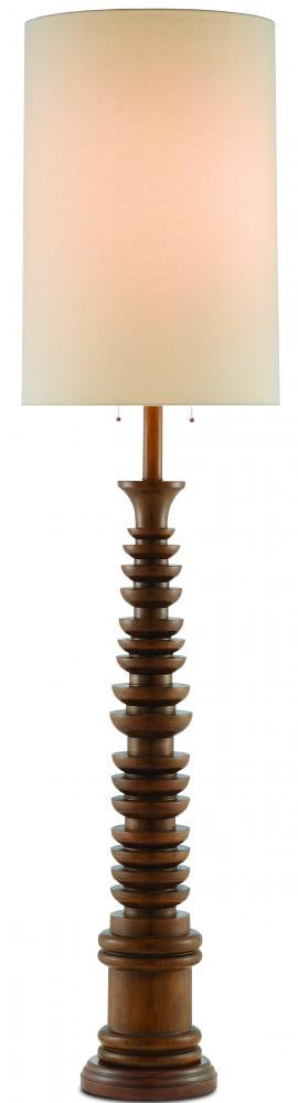 Currey and Company Malayan Natural Floor Lamp Natural