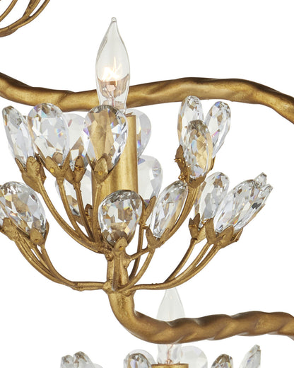 Agave Americana Gold Floor Lamp Currey and Company 8000-0045