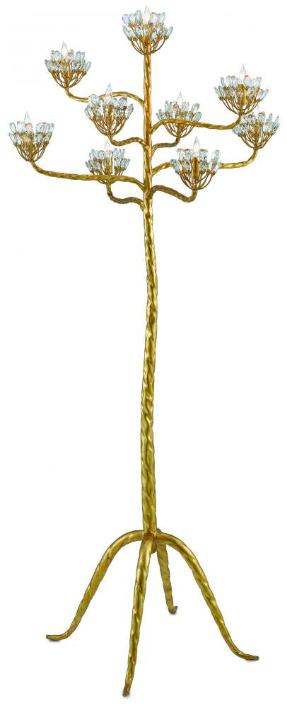 Agave Americana Gold Floor Lamp Currey and Company 8000-0045