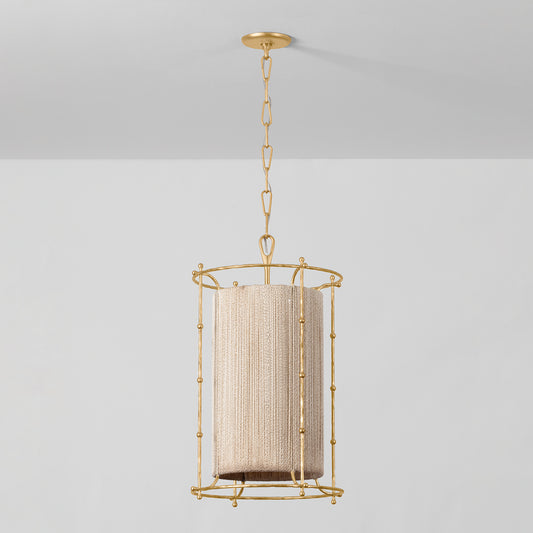 Hudson Valley Jones Point 15.5" Lantern Vintage Gold Leaf detail view 1