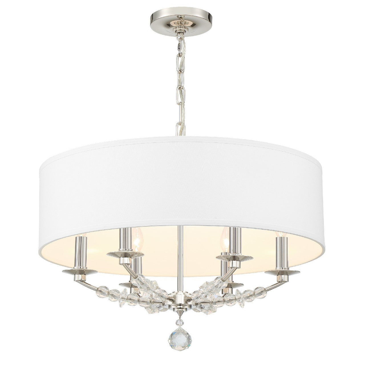 Crystorama Mirage Chandelier Polished Nickel