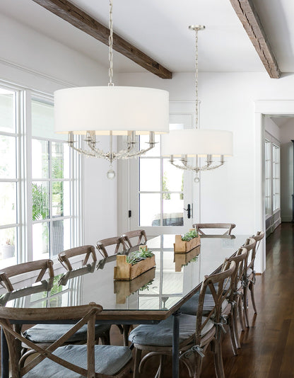 Crystorama Mirage Chandelier Polished Nickel