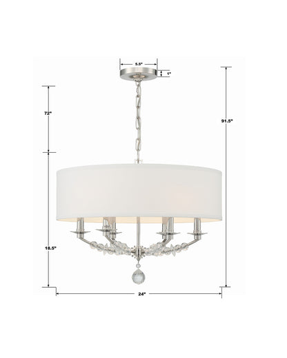 Crystorama Mirage Chandelier Polished Nickel