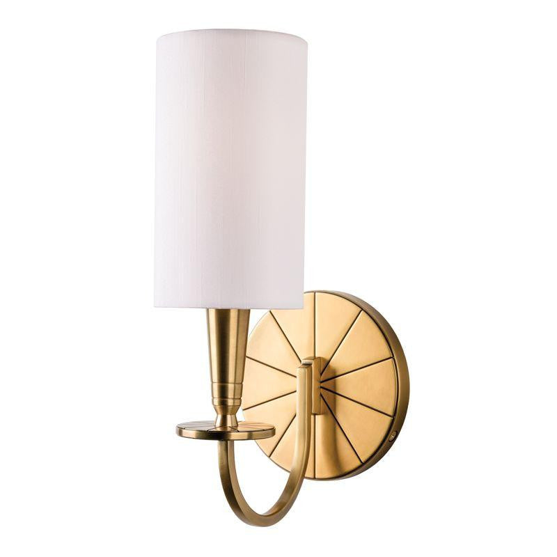 Hudson Valley Mason Wall Sconce Aged Brass