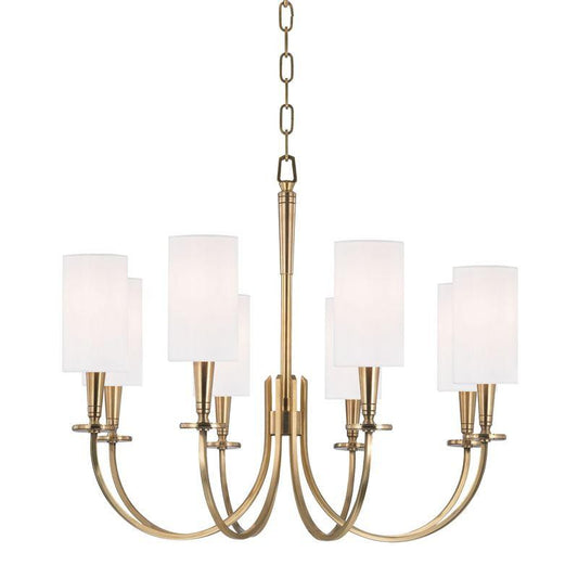 Hudson Valley Mason Chandelier Aged Brass