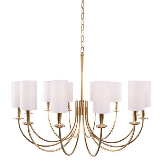Hudson Valley Mason Chandelier Antique Brass