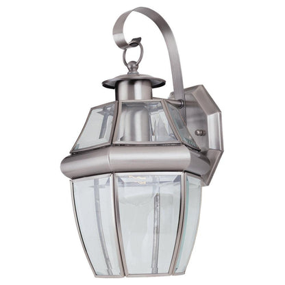 Generation Lighting Lancaster One Light Outdoor Wall Lantern Antique Brushed Nickel