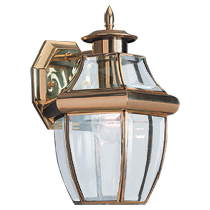Generation Lighting Lancaster One Light Outdoor Wall Lantern Polished Brass