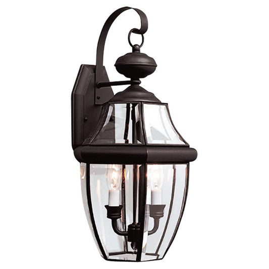 Generation Lighting Lancaster Two Light Outdoor Wall Lantern Black