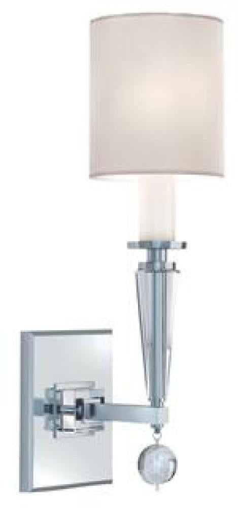 Crystorama Paxton Wall Sconce Polished Nickel