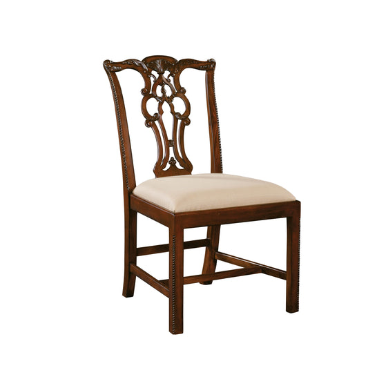 Maitland-Smith Massachusetts Aged Regency Side Chair in Brown