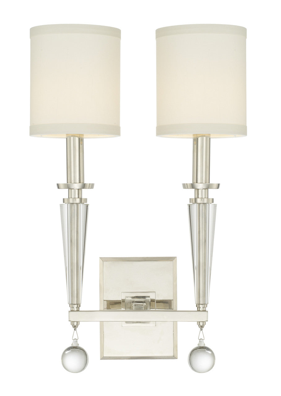 Crystorama Paxton Wall Sconce Aged Brass