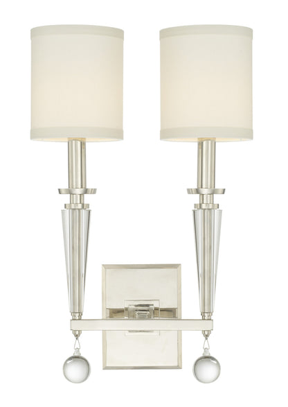 Crystorama Paxton Wall Sconce Aged Brass