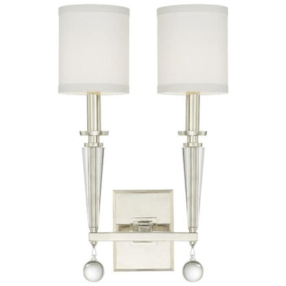 Crystorama Paxton Wall Sconce Polished Nickel
