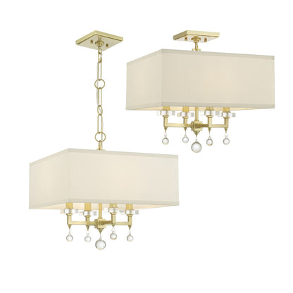 Semi-Flush Mts.-Crystorama-8105