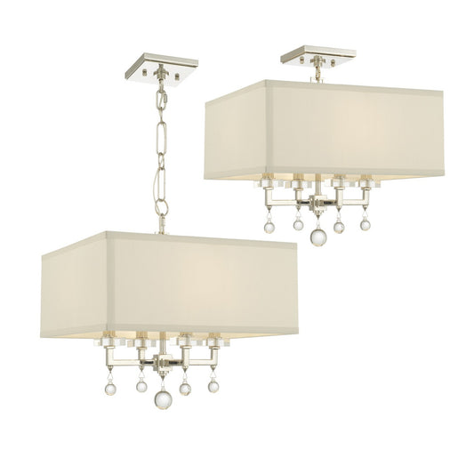 Crystorama Paxton Mini Chandelier Aged Brass