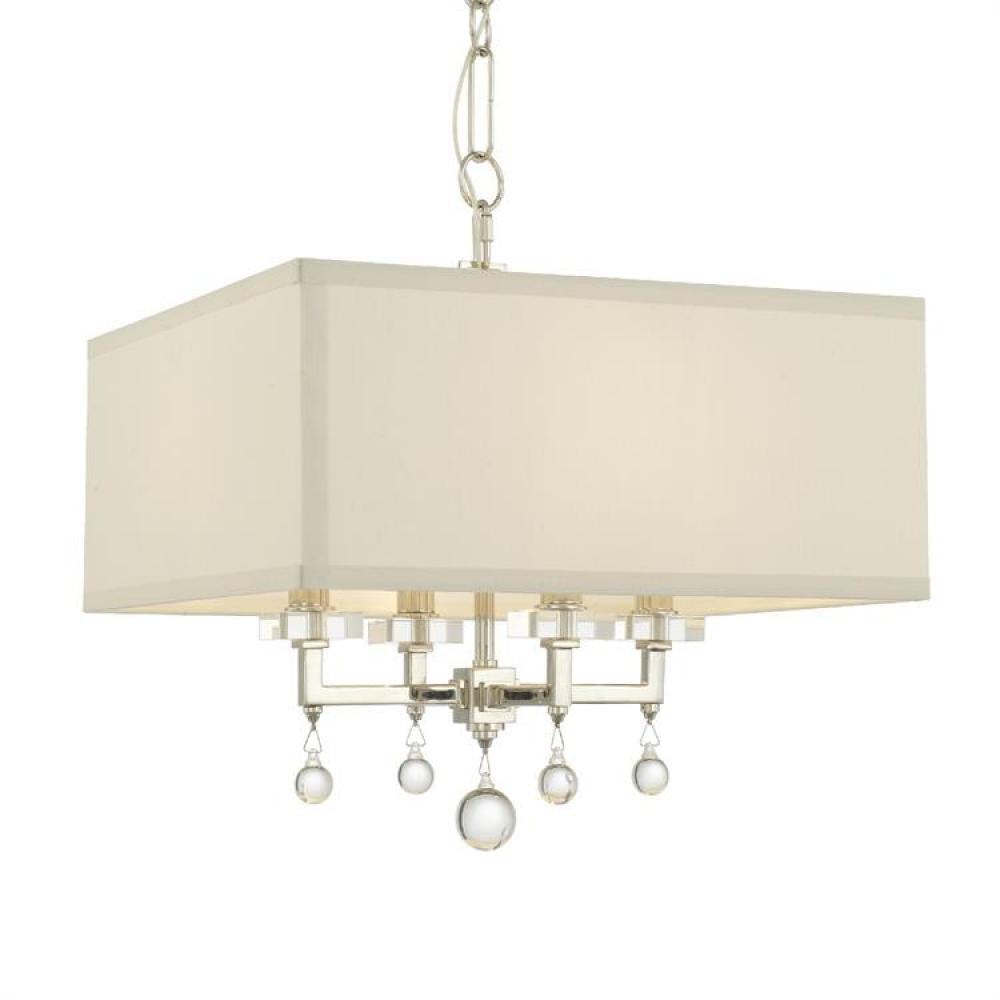 Crystorama Paxton Mini Chandelier Polished Nickel