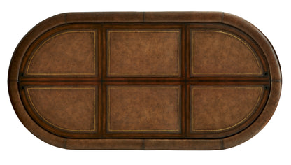 Maitland-Smith Texas Hold'em Table Cover in Dark Antique Lido Mahogany