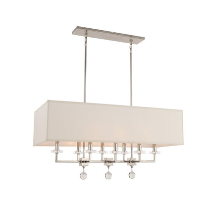 Crystorama Paxton Chandelier Aged Brass