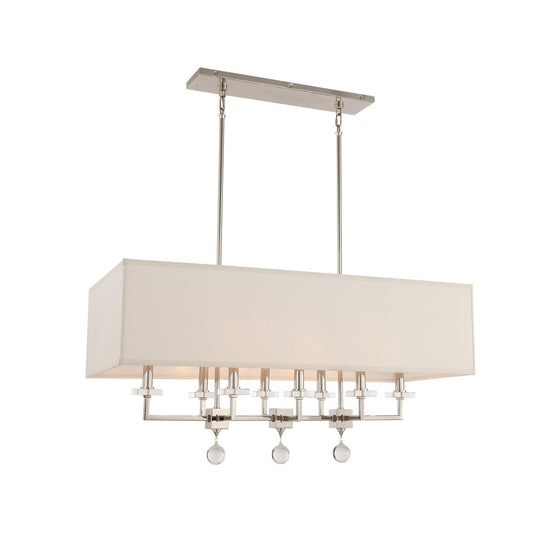 Crystorama Paxton Chandelier Aged Brass