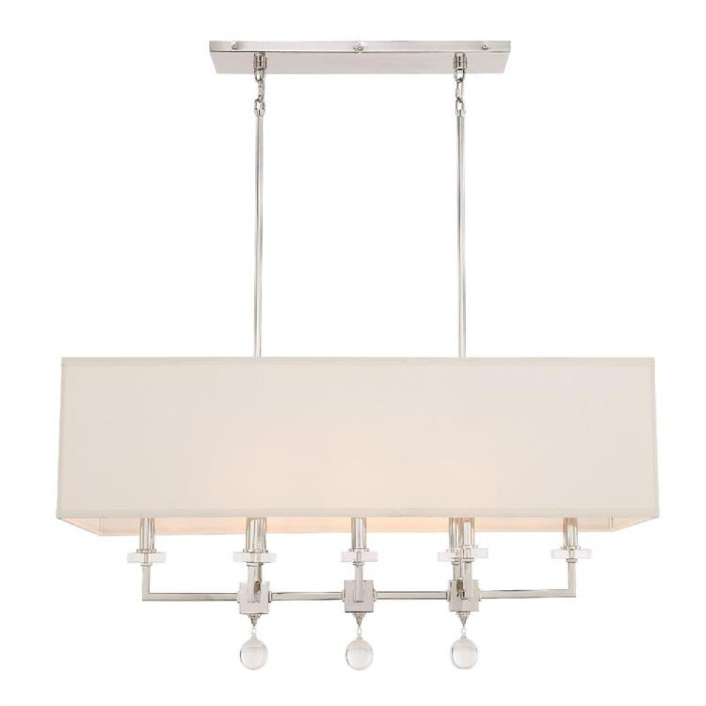 Crystorama Paxton Chandelier Polished Nickel