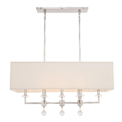 Crystorama Paxton Chandelier Polished Nickel
