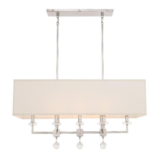 Crystorama Paxton Chandelier Polished Nickel