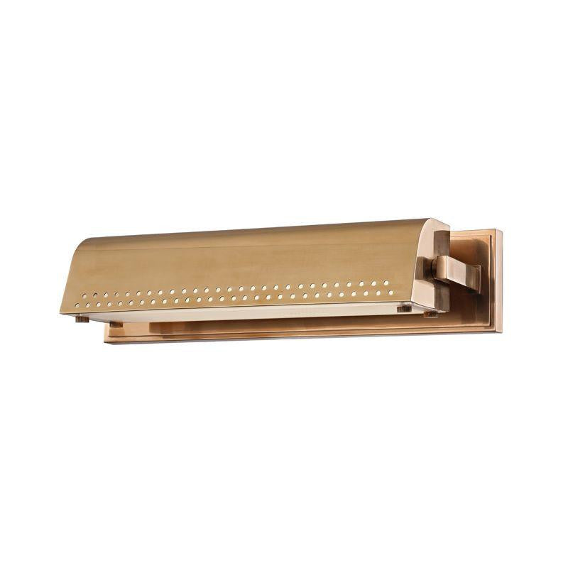Hudson Valley Garfield Picture Light Aged Brass