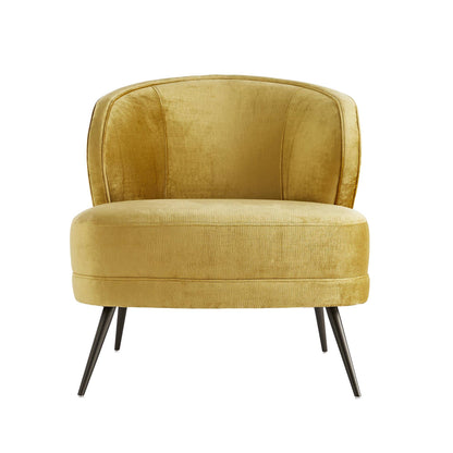 Arteriors Home Kitts Chair Marigold Velvet Gold