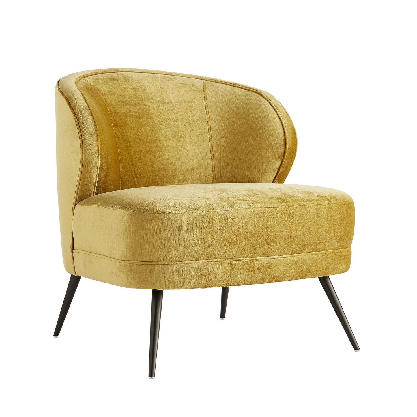 Arteriors Home Kitts Chair Marigold Velvet Gold
