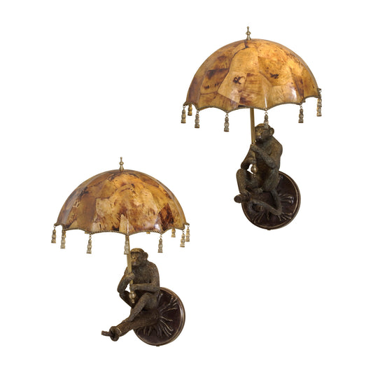 Maitland-Smith Parasol Sconce (Pair) in Brass