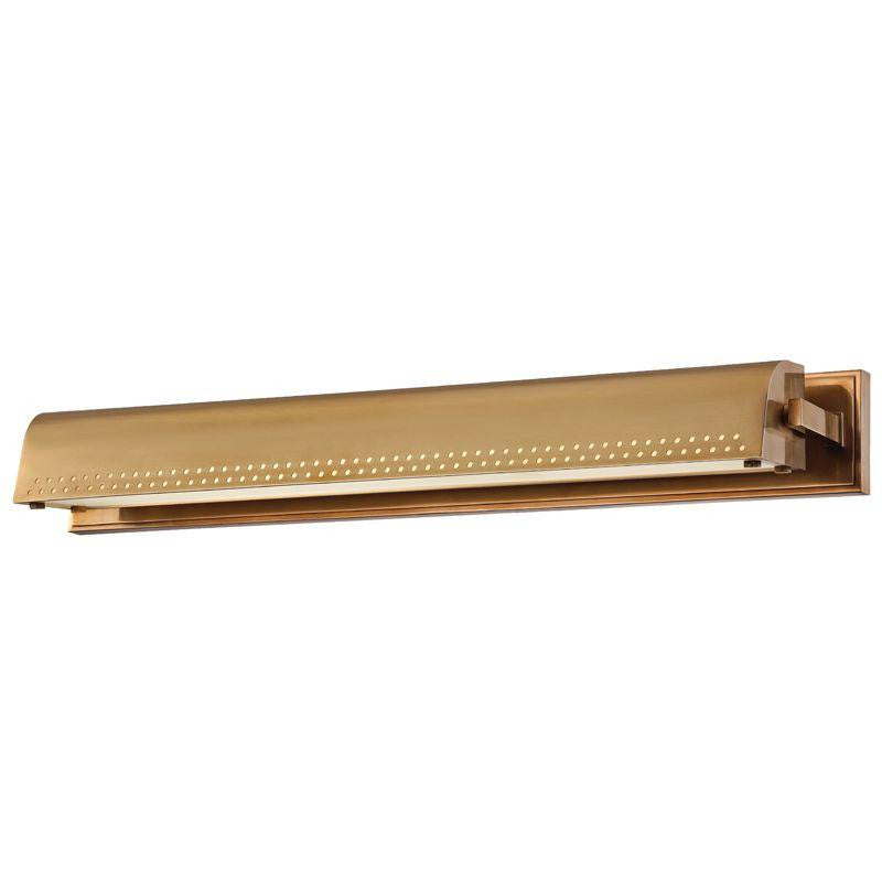 Hudson Valley Garfield Picture Light Aged Brass