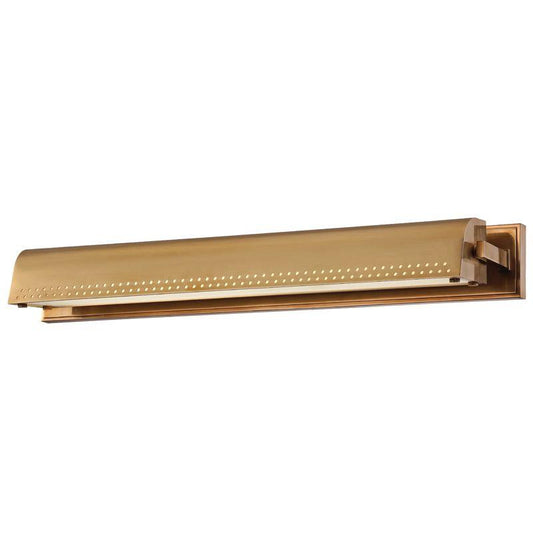 Hudson Valley Garfield Picture Light Aged Brass