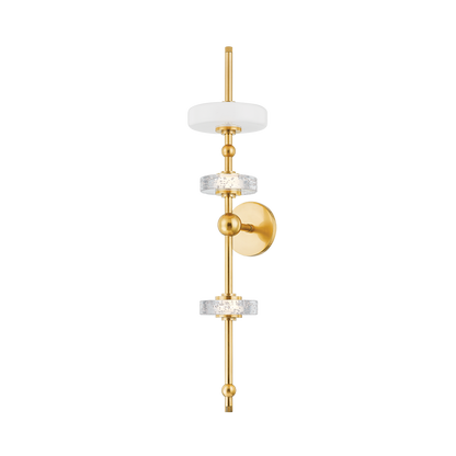 Hudson Valley Maynard 3-Light Wall Sconce Aged Brass