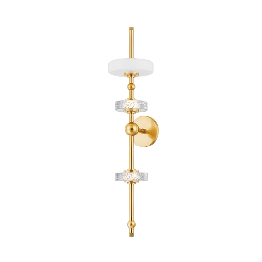 Hudson Valley Maynard 3-Light Wall Sconce Aged Brass