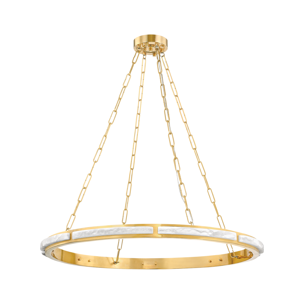 Hudson Valley Wingate 36" Chandelier Aged Brass