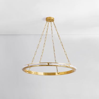 Hudson Valley Wingate 36" Chandelier Aged Brass detail view 1