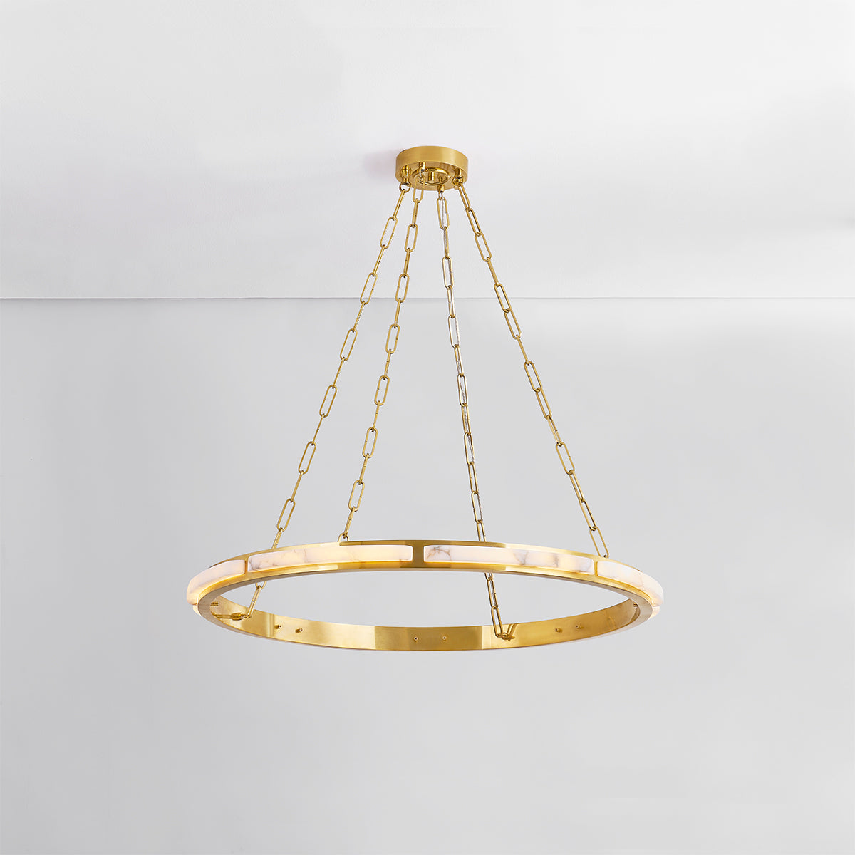 Hudson Valley Wingate 36" Chandelier Aged Brass detail view 2