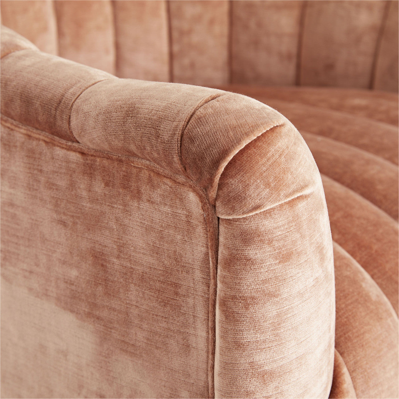 Arteriors Home Springsteen Chair Dusty Rose Velvet detail