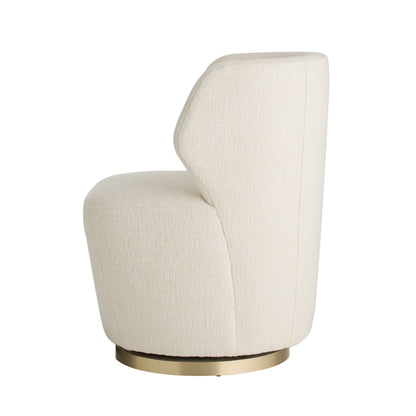 Arteriors Home Poppy Chair Cloud Boucle Champagne Swivel