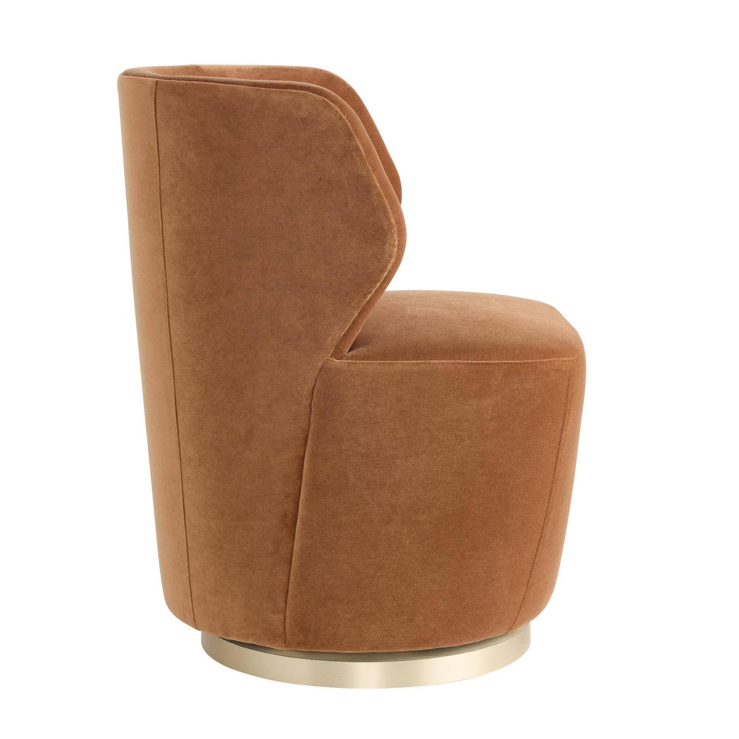 Arteriors Home Poppy Chair Cider Velvet Champagne Swivel