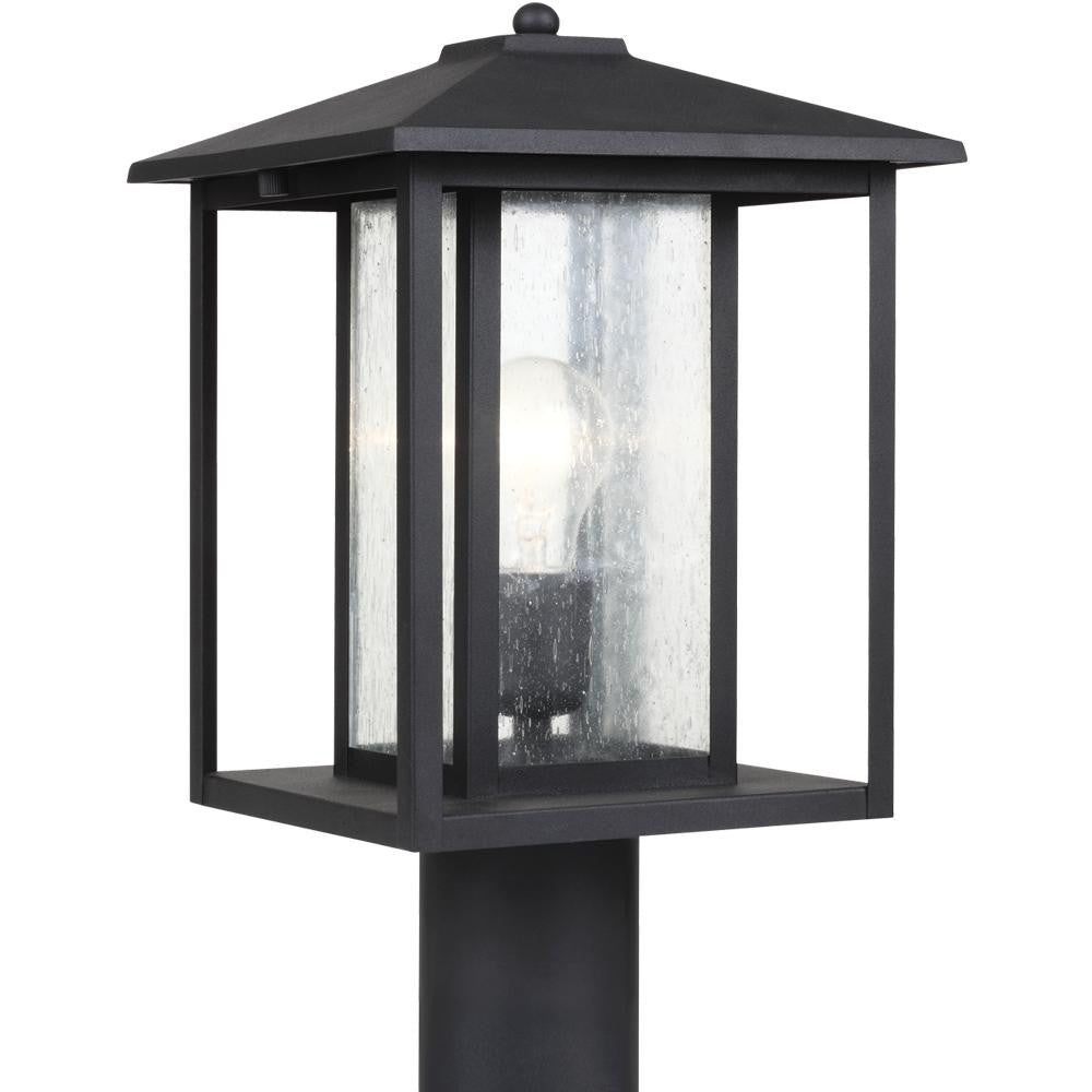 Generation Lighting Hunnington One Light Outdoor Post Lantern Black