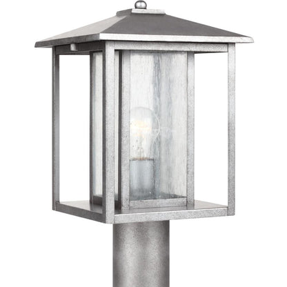 Generation Lighting Hunnington One Light Outdoor Post Lantern Weathered Pewter