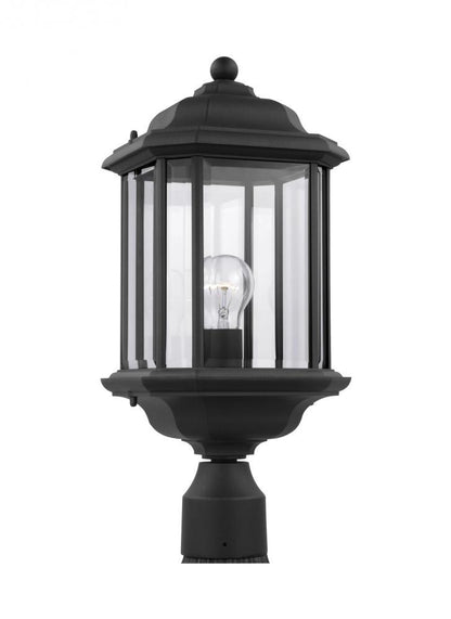 Generation Lighting Kent One Light Outdoor Post Lantern Black