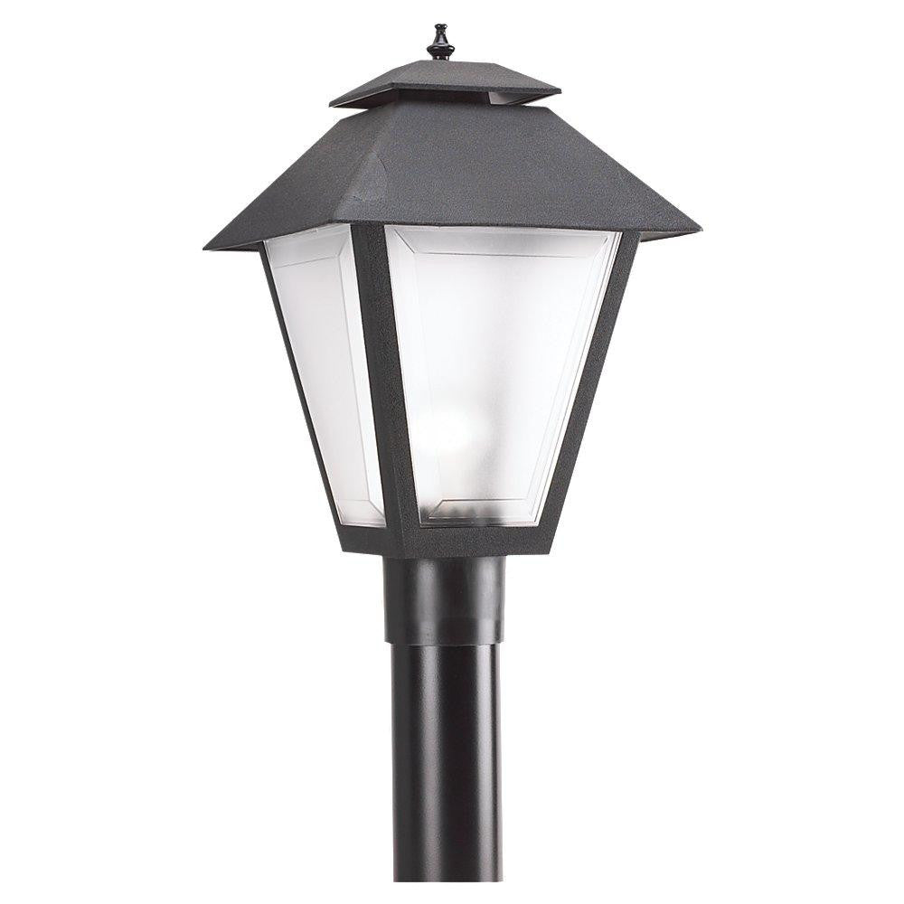Generation Lighting One Light Outdoor Post Lantern Black