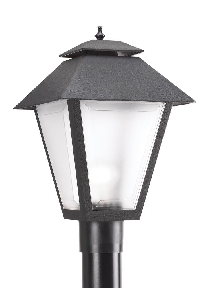 Generation Lighting One Light Outdoor Post Lantern Black