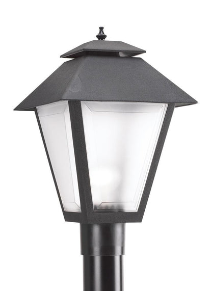 Generation Lighting One Light Outdoor Post Lantern Black