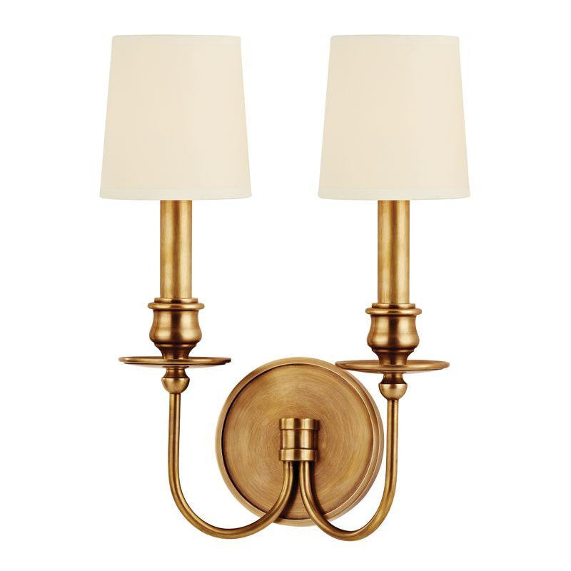 Hudson Valley Cohasset Wall Sconce Aged Brass