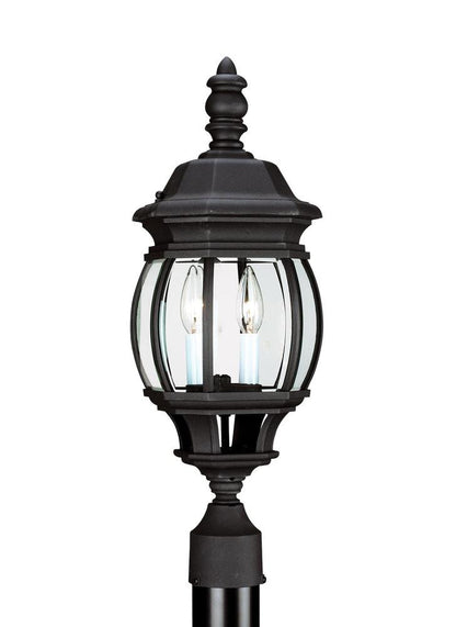 Generation Lighting Wynfield Two Light Outdoor Post Lantern Black
